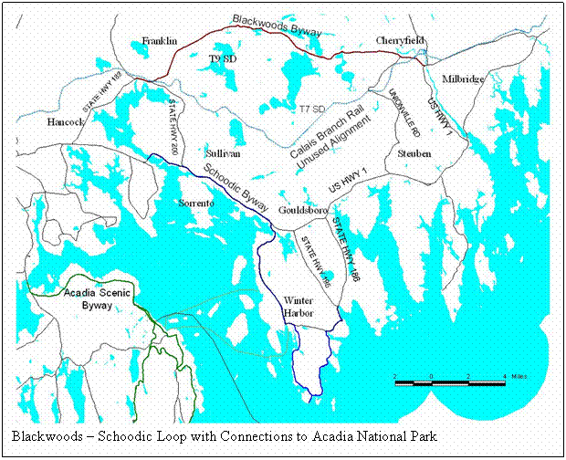 Text Box:  
Blackwoods � Schoodic Loop with Connections to Acadia National Park 
